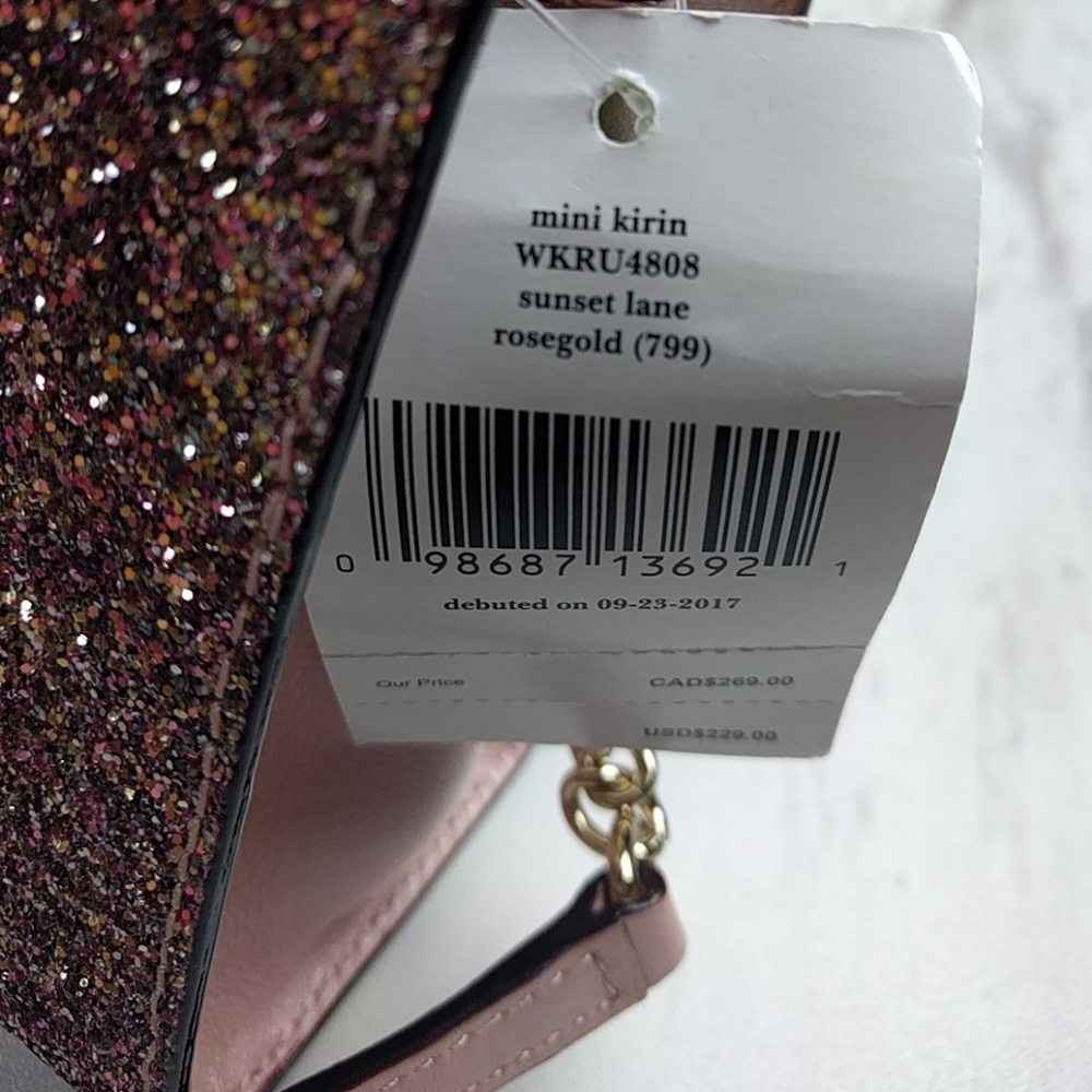 Kate Spade Mini Kirin Rose Gold Top Handle Purse - Picture 7 of 7